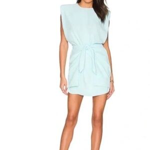 Amanda Uprichard New York Sleeveless Wrap Dress with Tie Waist